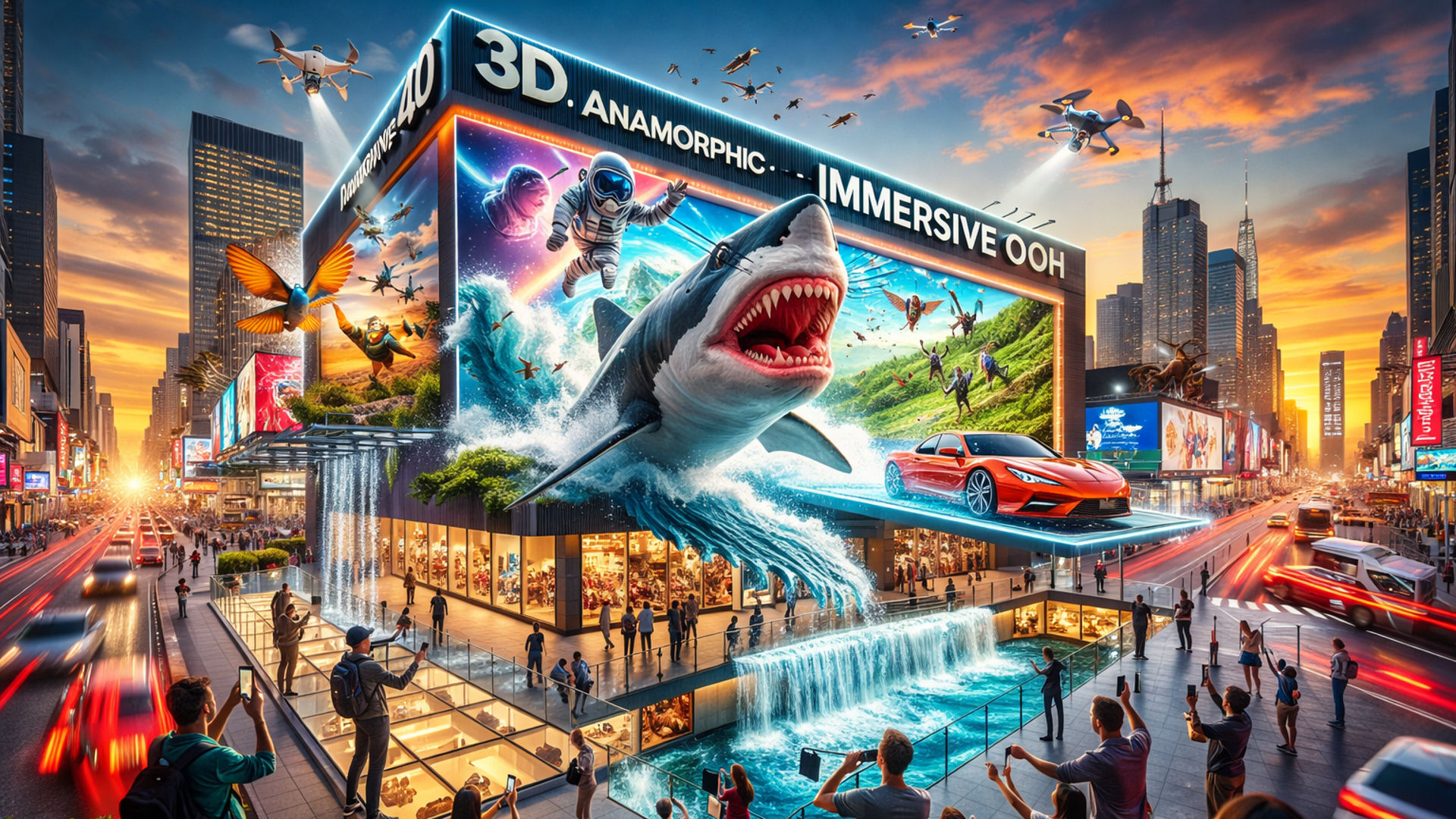 3D Anamorphic Immersive OOH