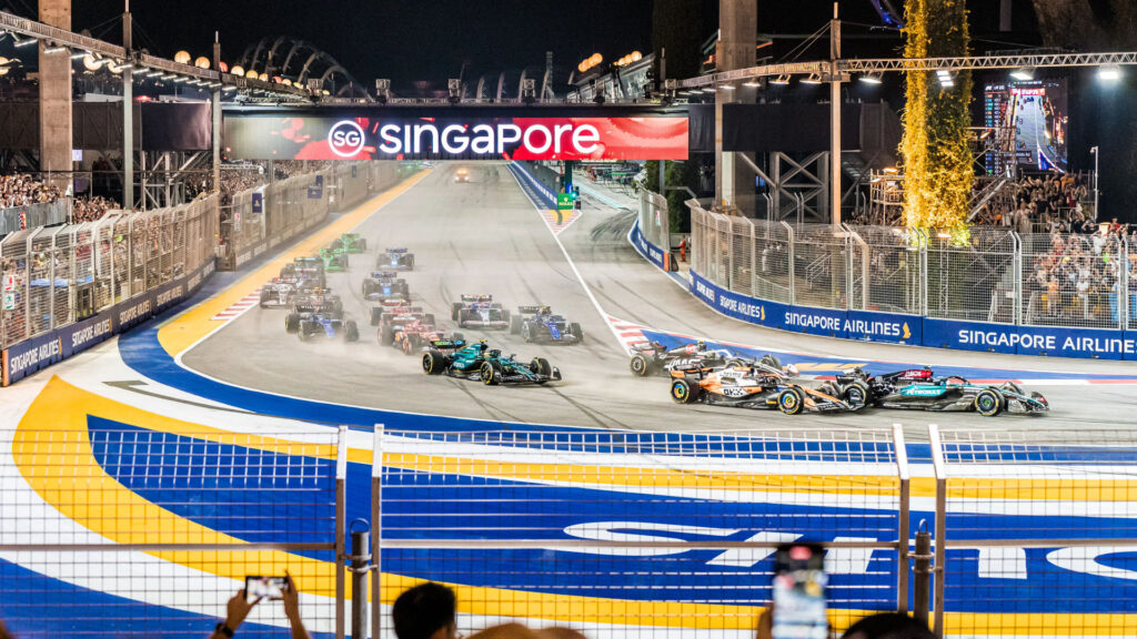 F1 Singapore Advertising Animation